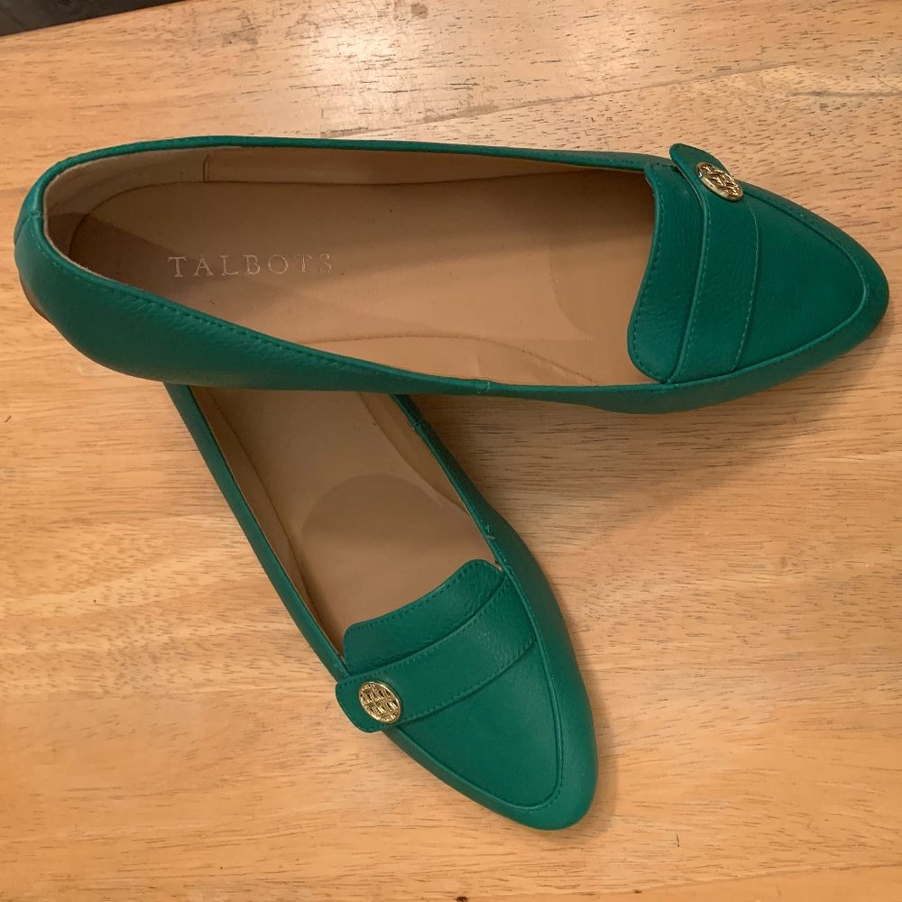 Talbots Kelly Green Francesa Tab Loafer- NEW